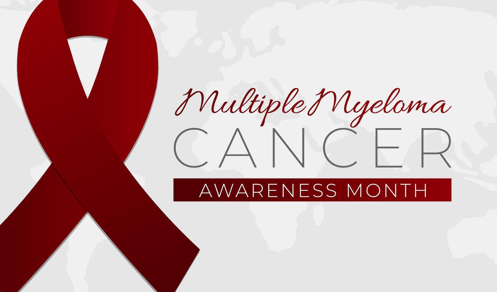 Multiple Myeloma Cancer Awareness Month Background Illustration Banner vector