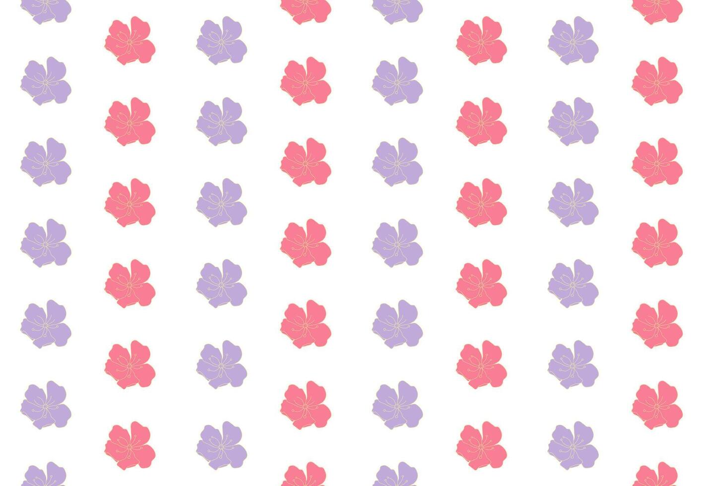 Small Floral White Pattern Background vector