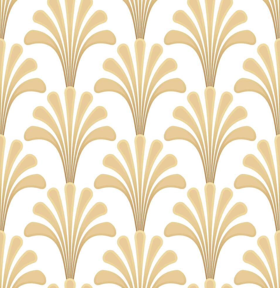 Light Gold Geometric Gatsby Art Deco Pattern Background vector