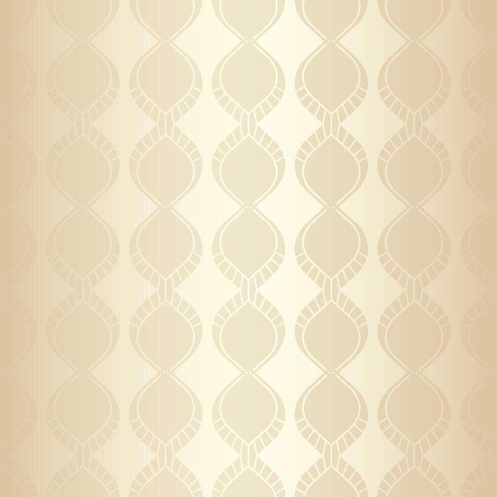 Art Deco Light Gold or Pastel Pattern Design vector