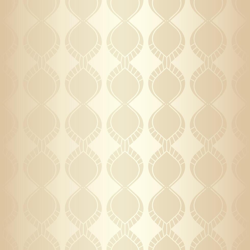 Art Deco Light Gold or Pastel Pattern Design vector