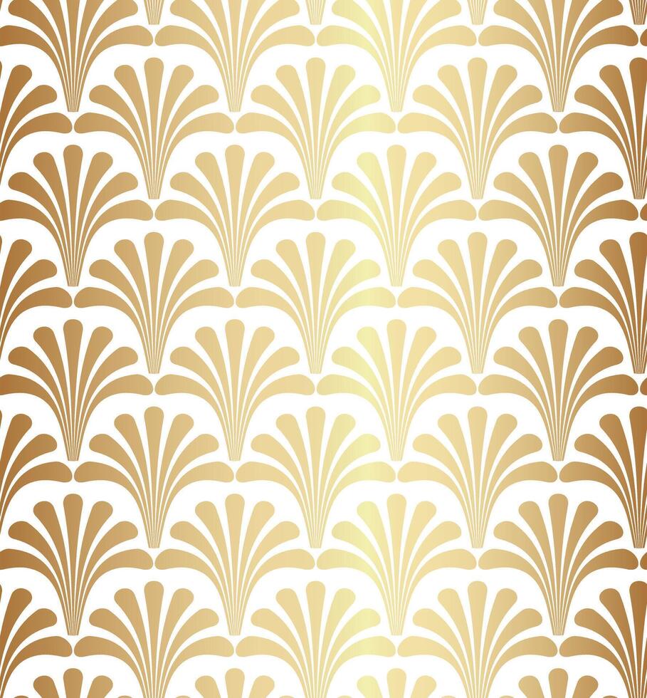 Gold Geometric Gatsby Art Deco Pattern vector