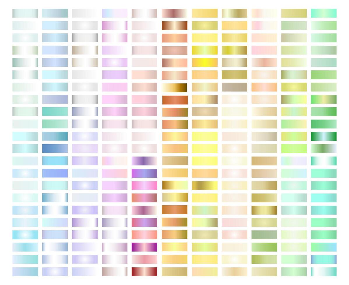 pastel ligero degradado colección de cada color muestras vector
