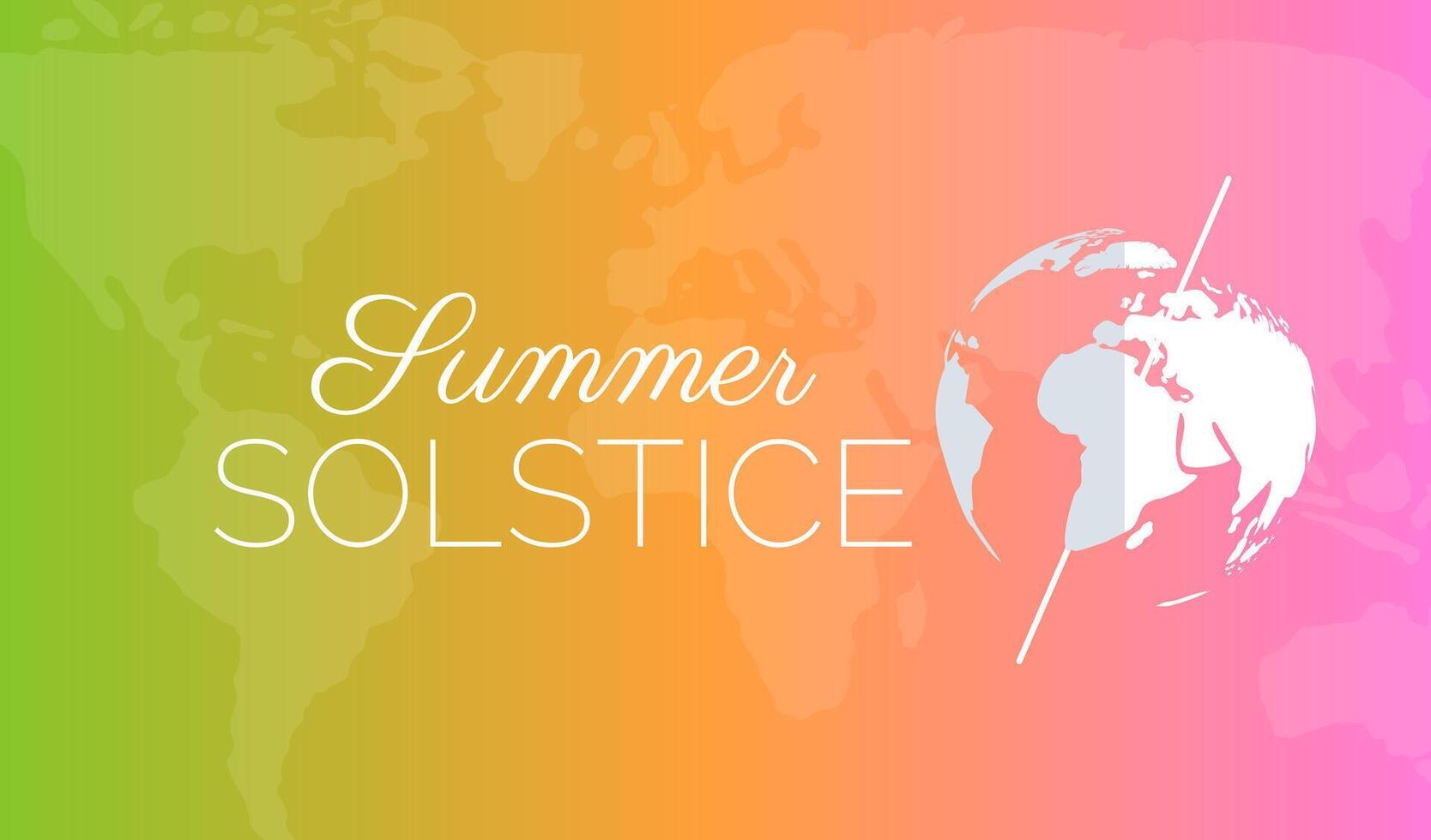 Colorful Summer Solstice Background Illustration vector