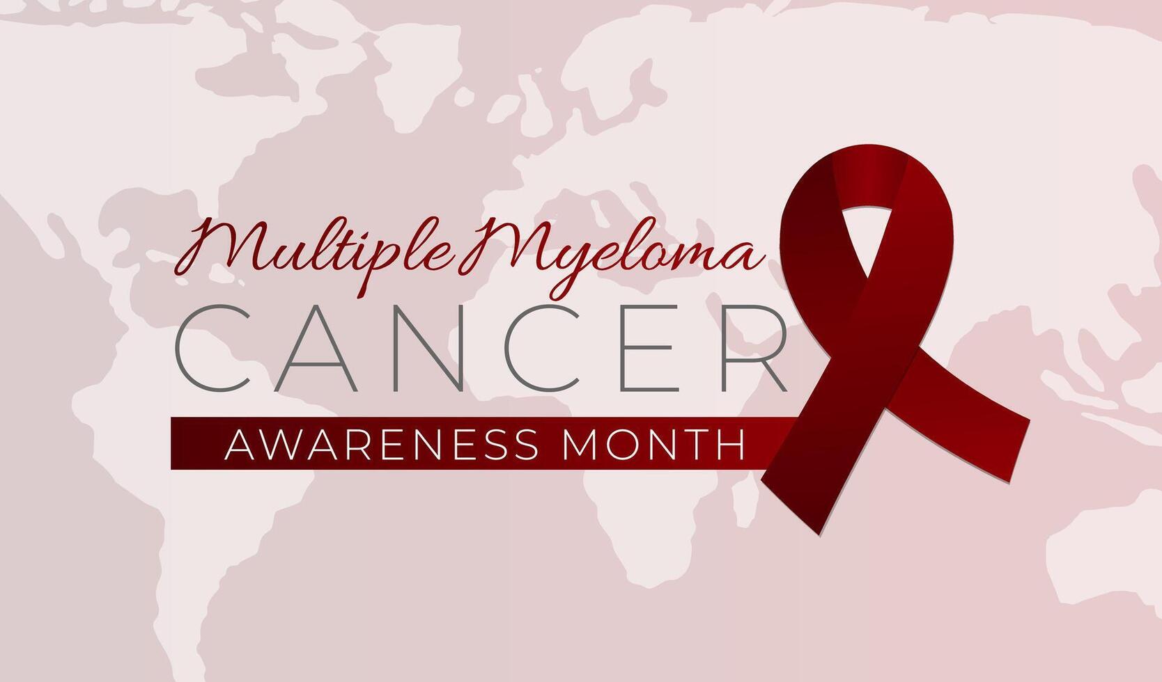 Multiple Myeloma Cancer Awareness Month Background Illustration vector