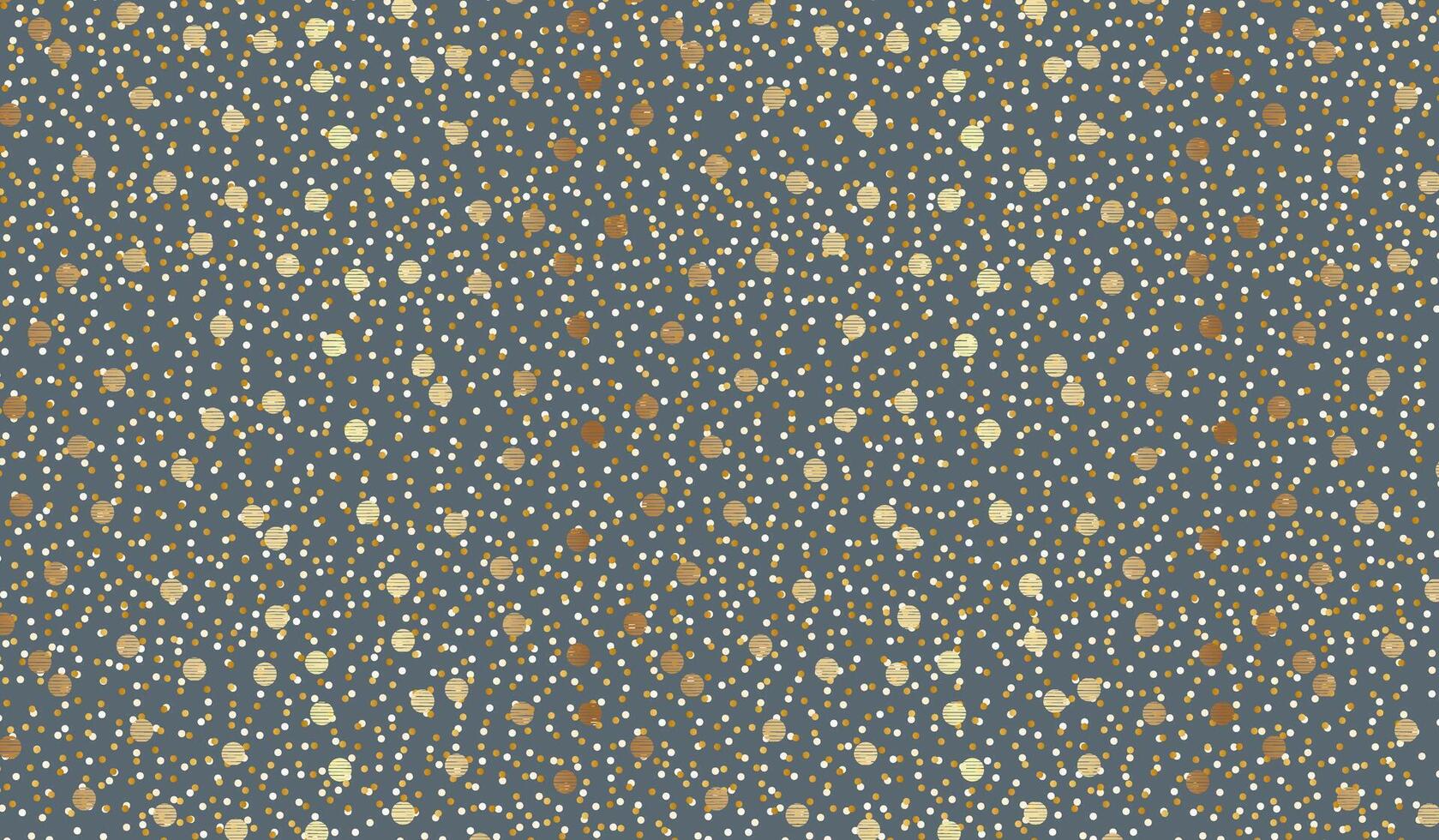 Gold Dot Background with Confetti for Holiday vector