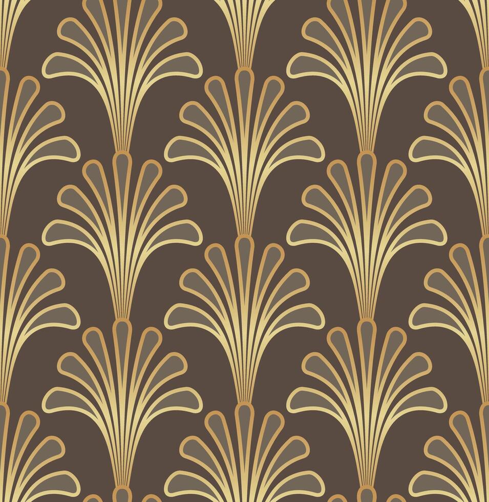 marrón Arte deco gatsby modelo antecedentes vector