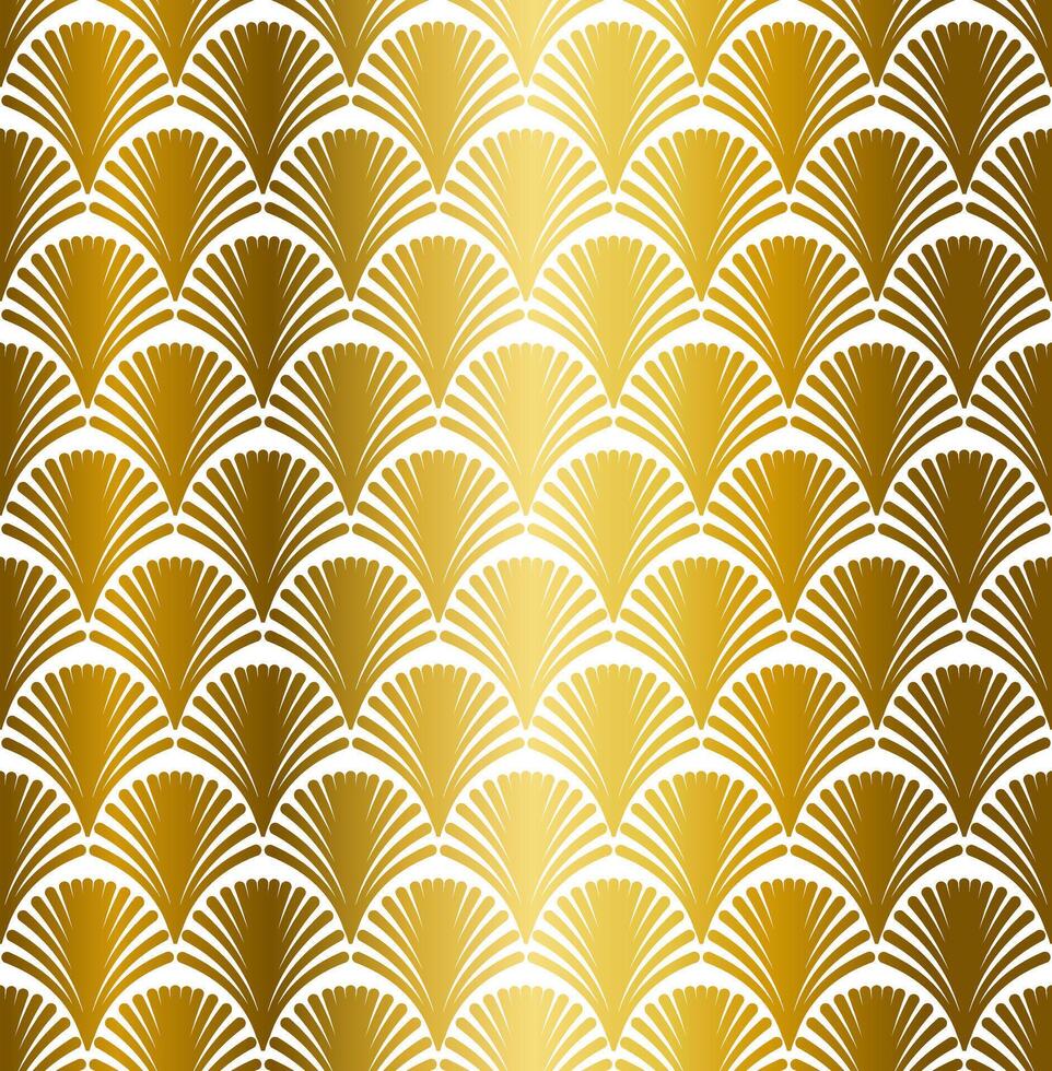 Gold Geometric Art Deco Pattern Design vector