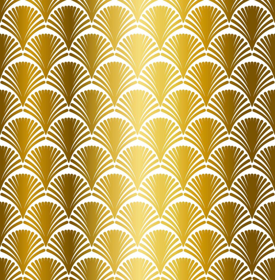 Gold Geometric Art Deco Pattern Design vector