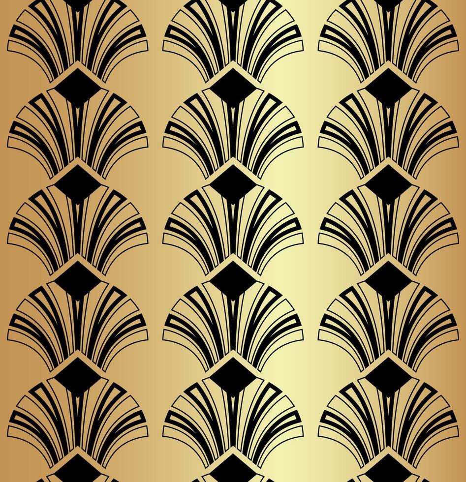 Geometric Gatsby Art Deco Pattern Background Design vector