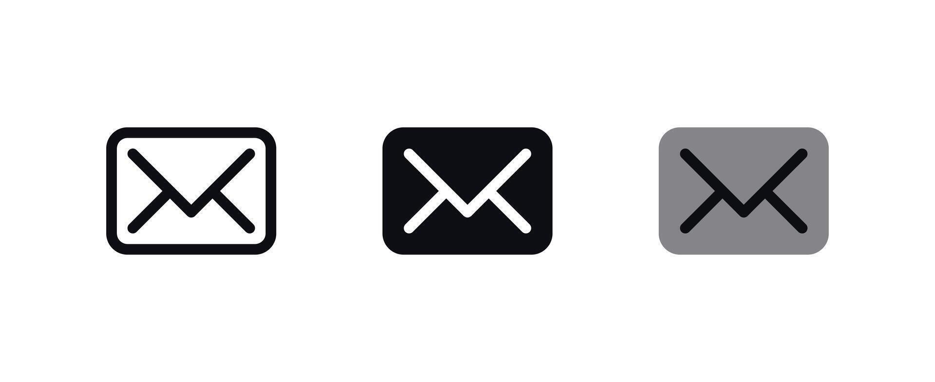 Email Icon Set vector