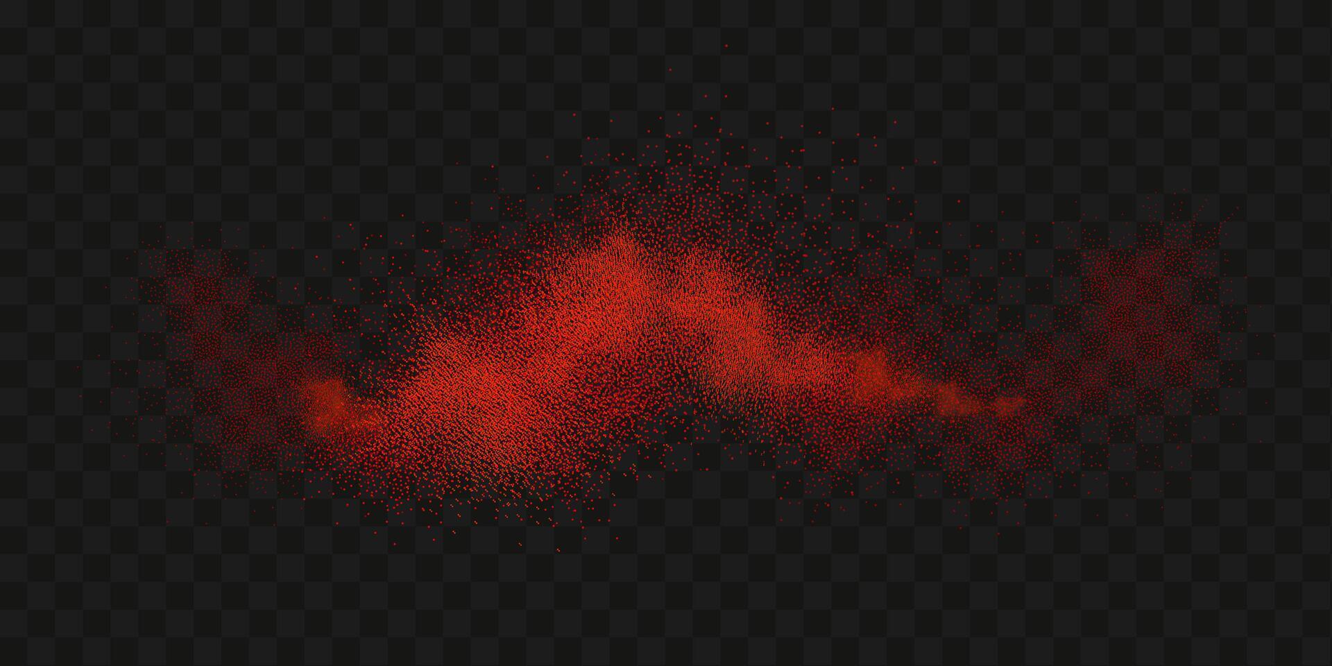 Grainy scatterings of  spicy burst . Splashes of  red pepper powder.Overlay effect chilli or paprika spice splatters. Vector realistic illustration of hot dried spice.