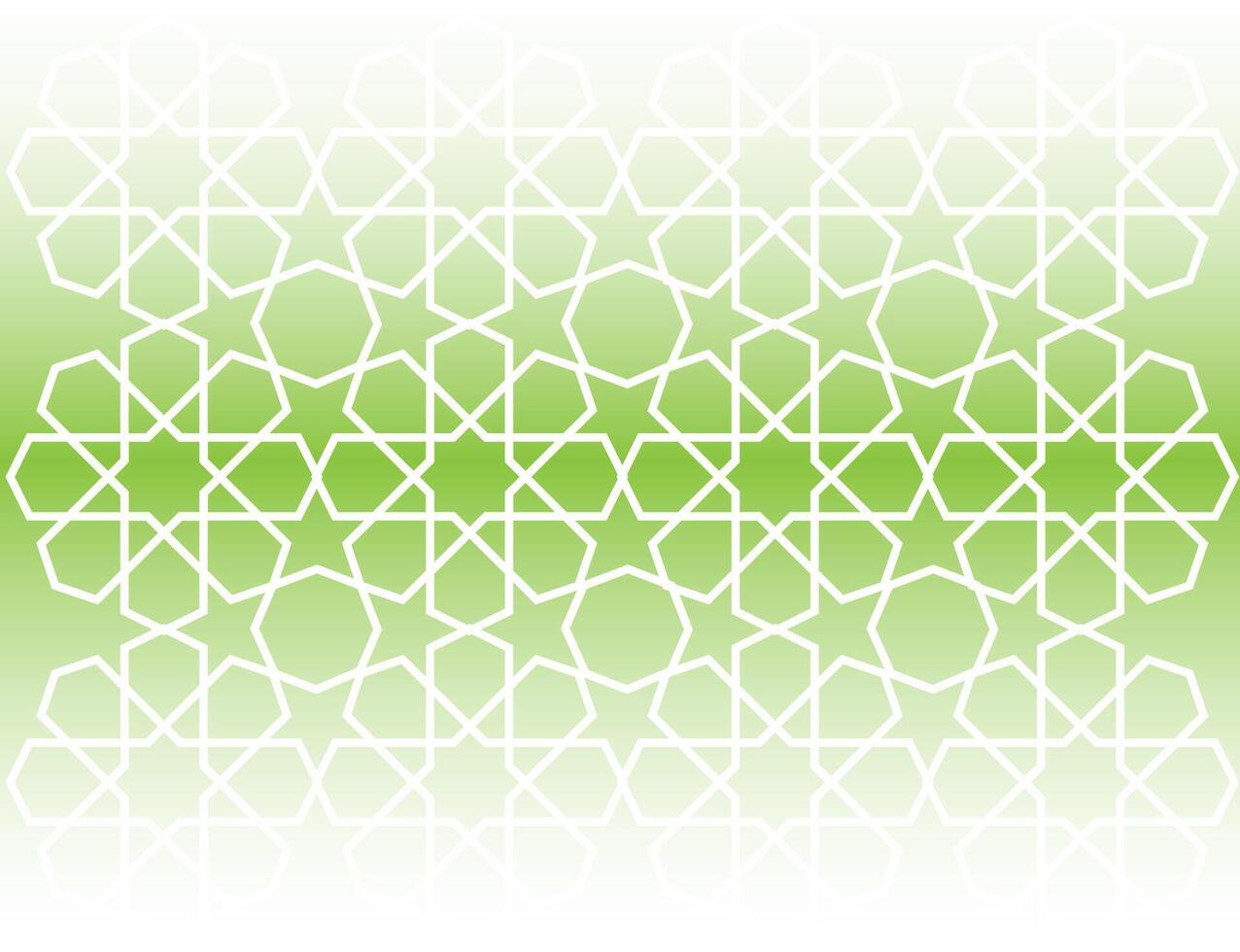 vector gradient young green and white colours background with a pattern of circles and stars arabic islamic ornament decor frame eid ramadan