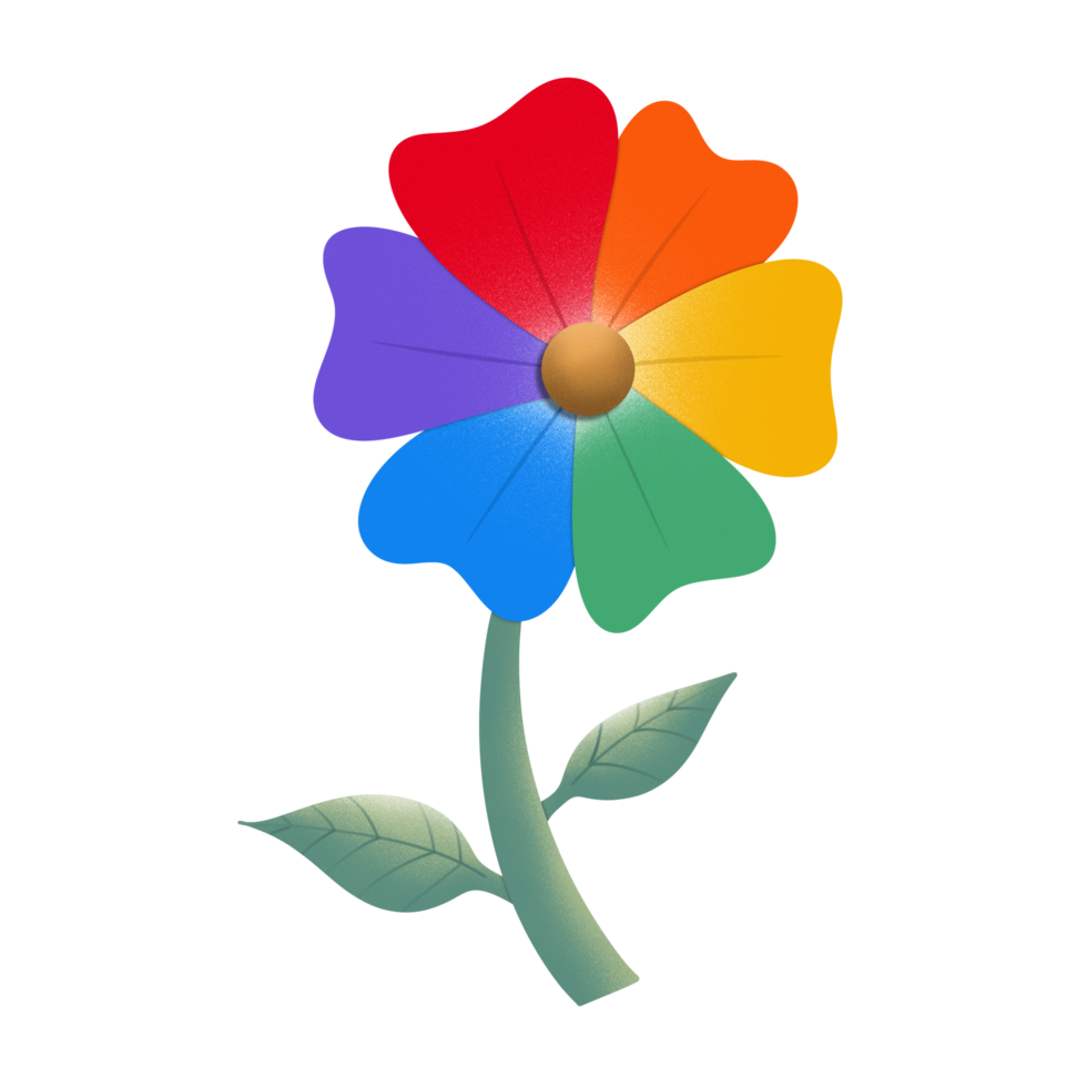Pride month with flower for celebration png