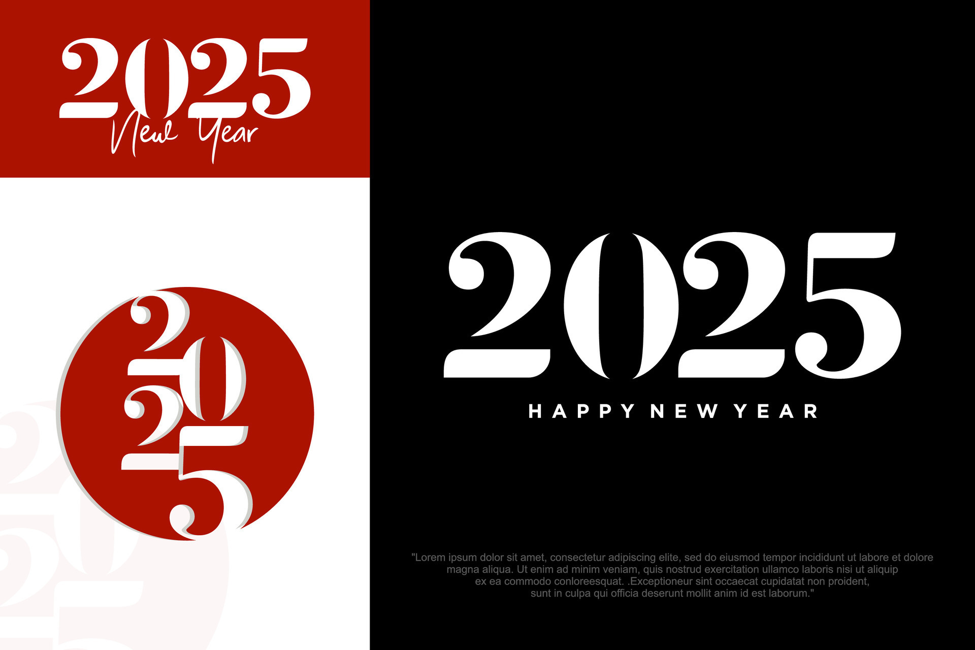 Happy new year 2025 design,2025 logo text design. new year celebration