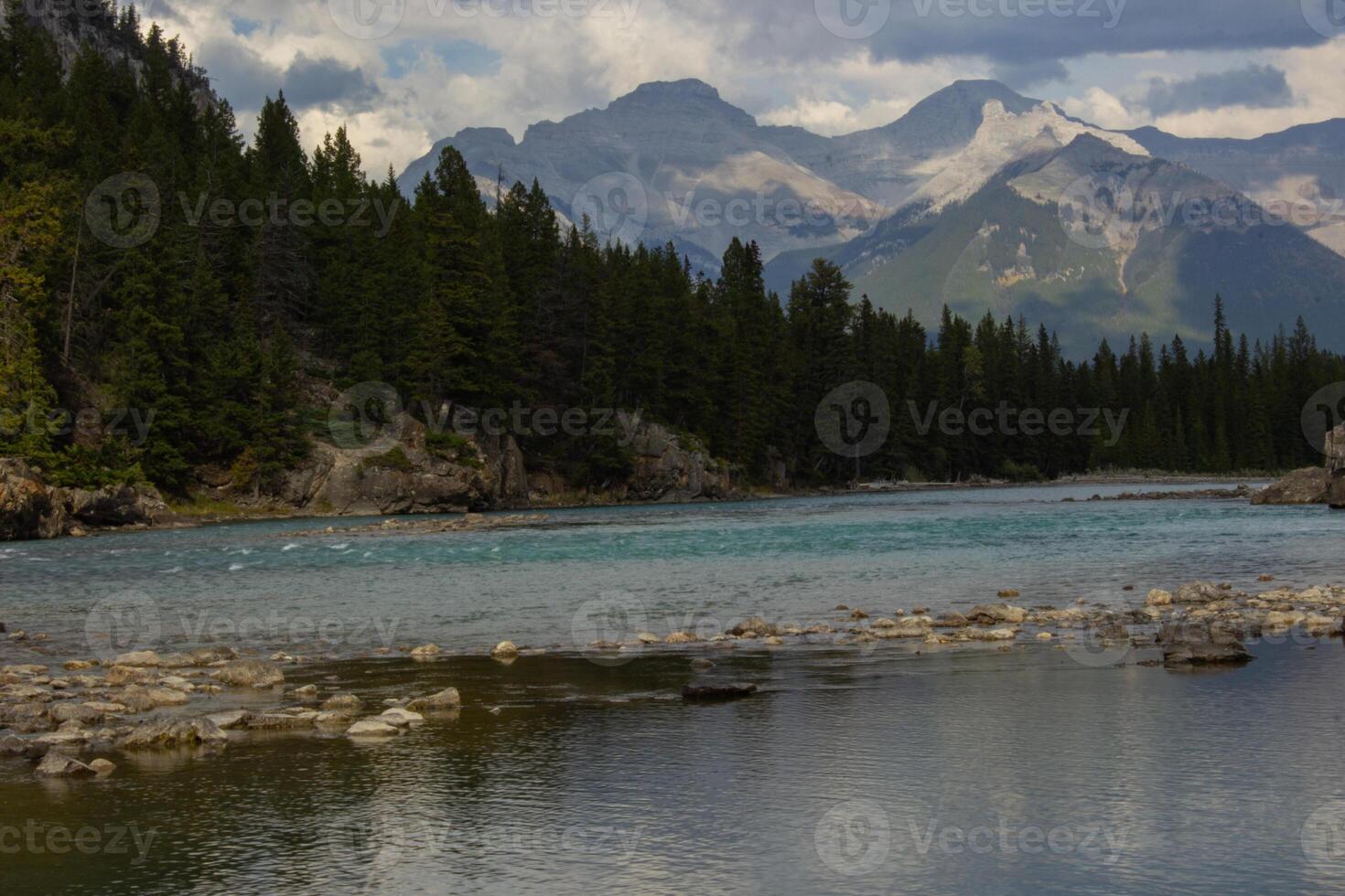Bow River Falls Viewpoint 42569925 Stock Photo at Vecteezy