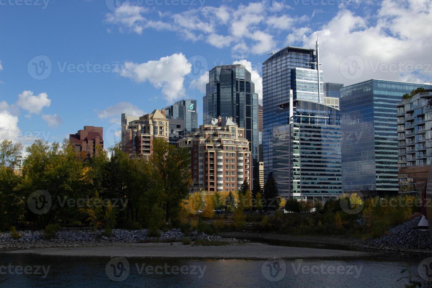 Calgary city in autumn. photo