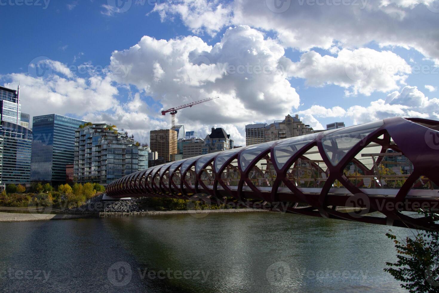 Calgary city in autumn. photo