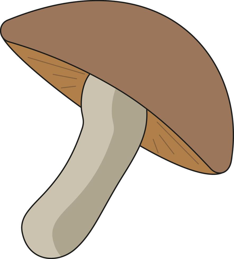 Beige mushroom, fall vector