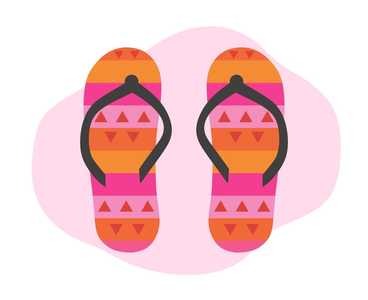 flip flops isolated icon design, vector illustration graphic