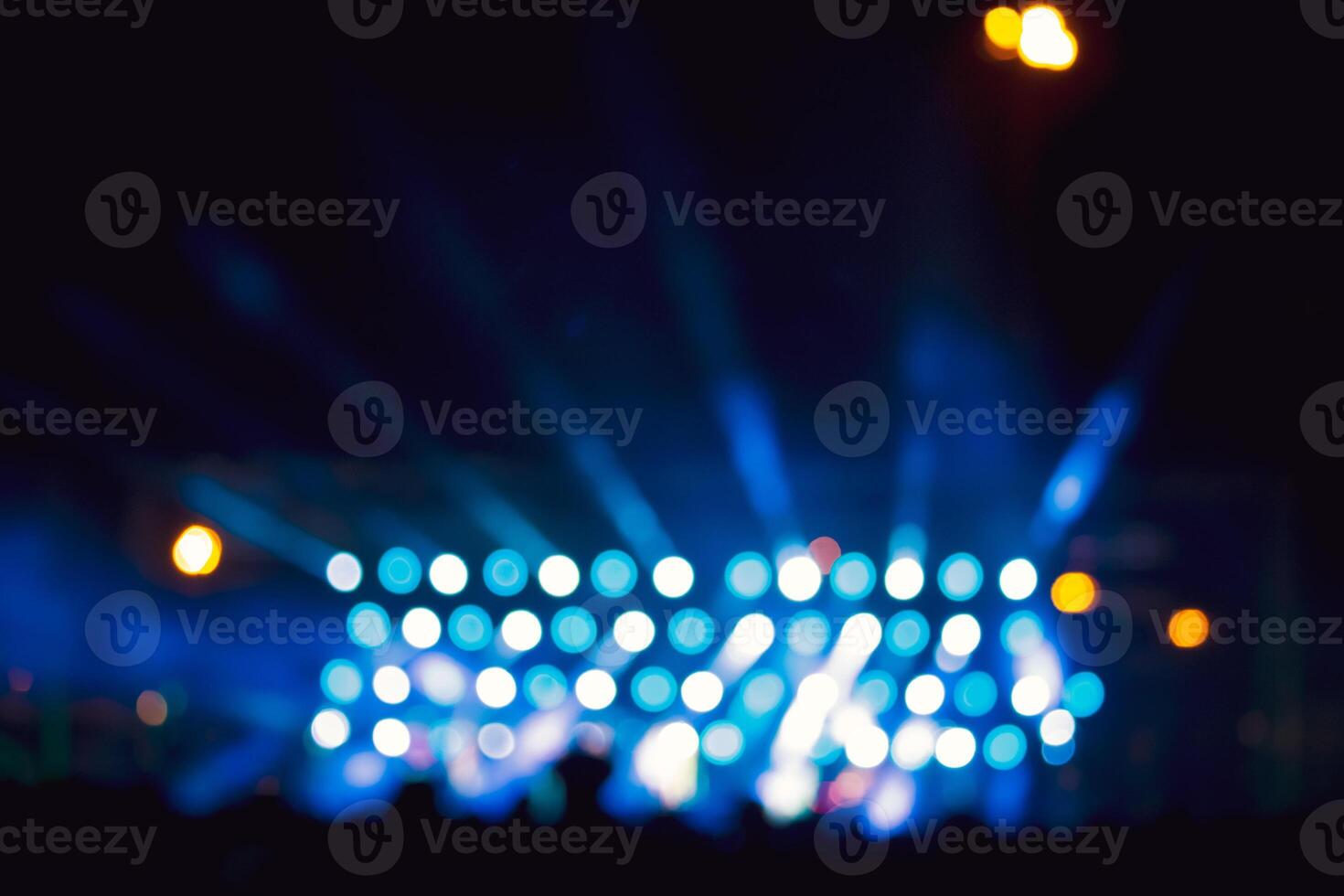 Background image with defocused blurred stage lights photo