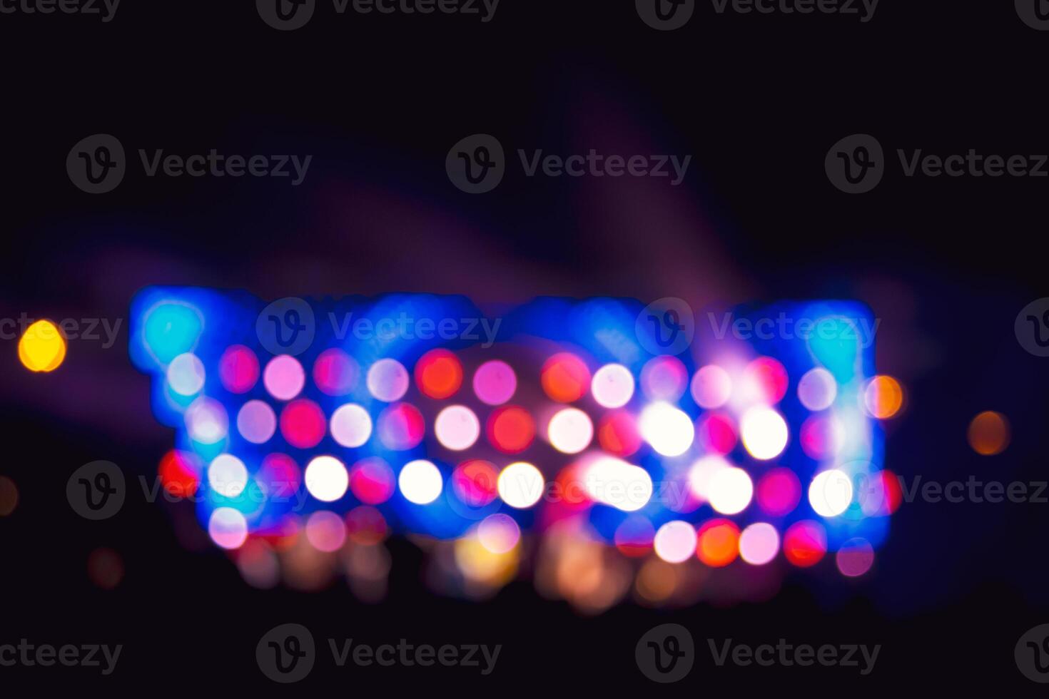 Background image with defocused blurred stage lights photo