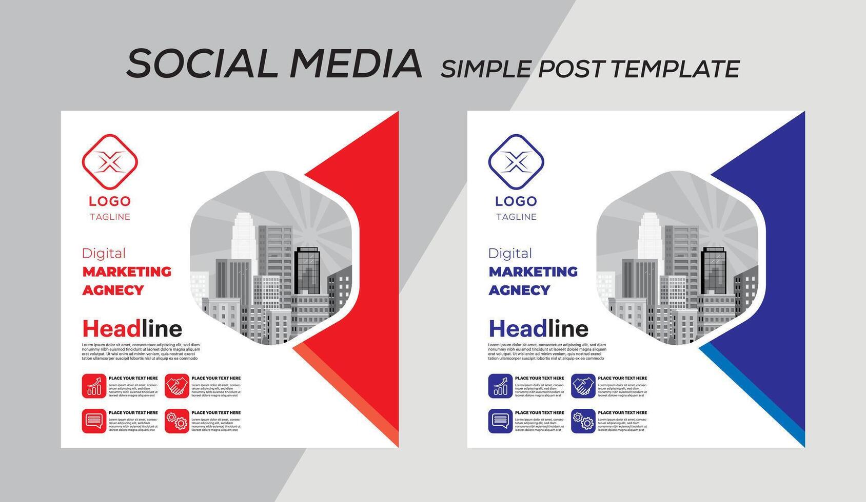 post template design illustration vector