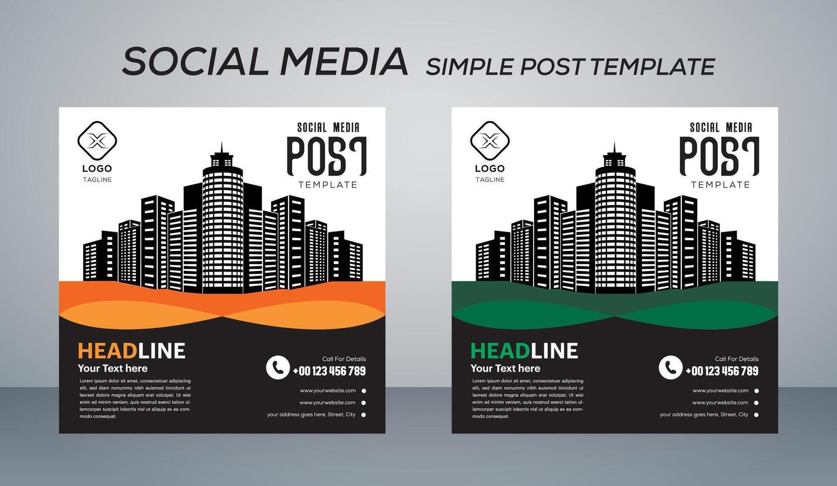 post template design illustration vector