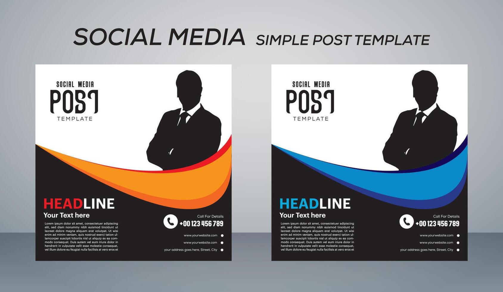 post template design illustration vector