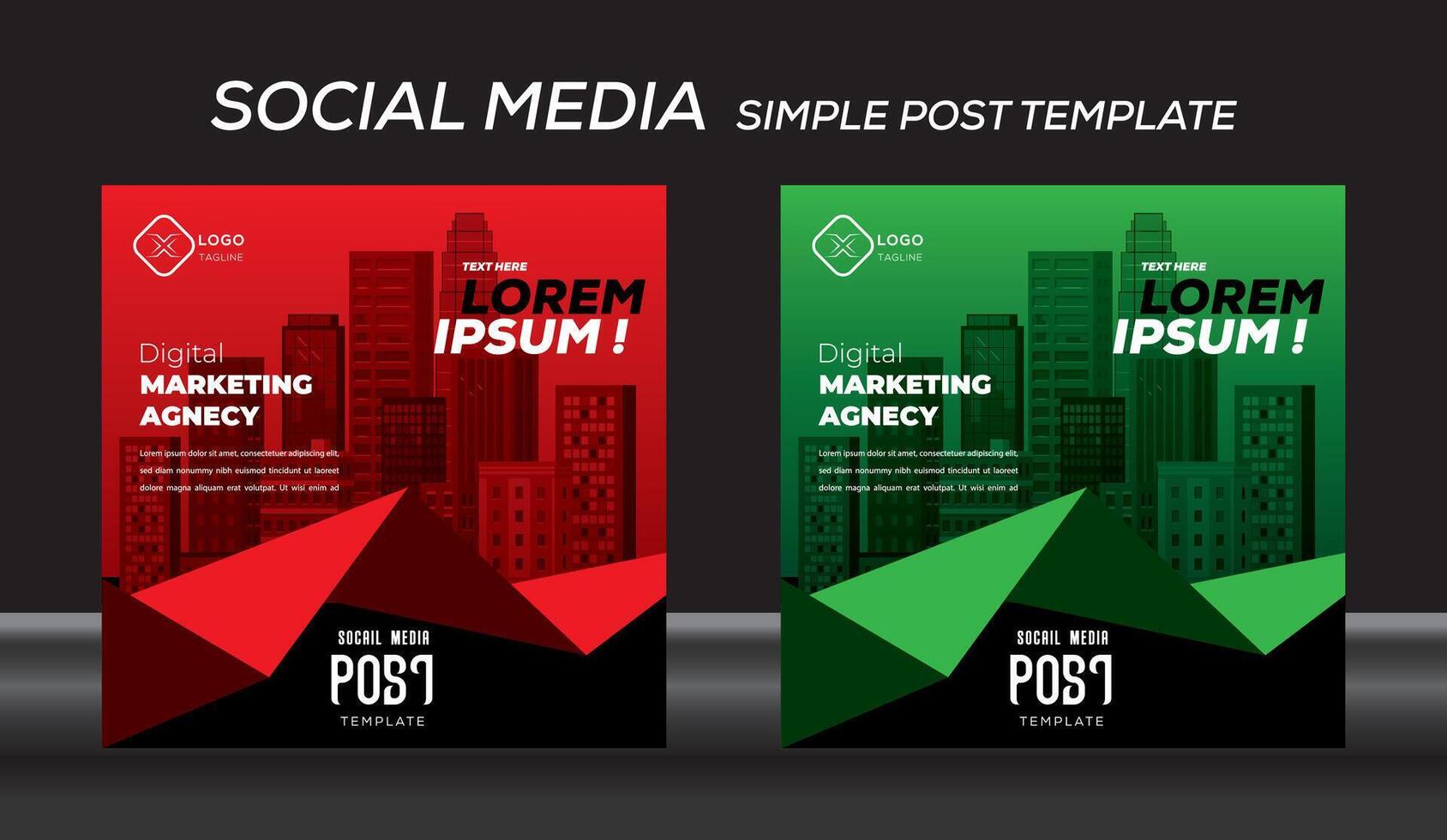 post template design illustration vector