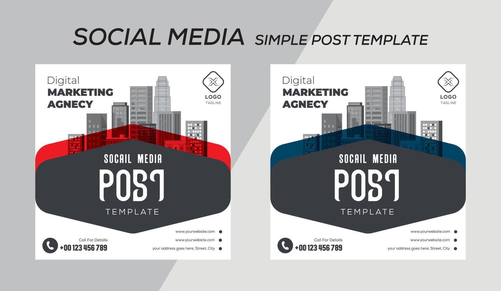 post template design illustration vector