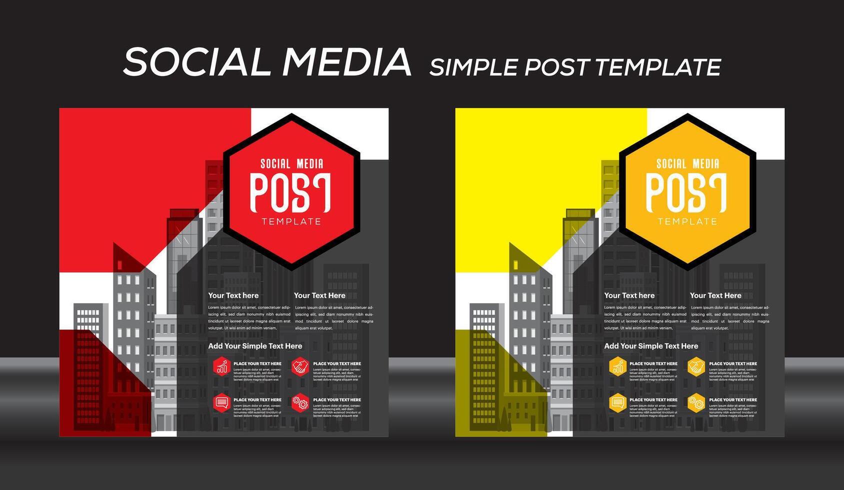 post template design illustration vector