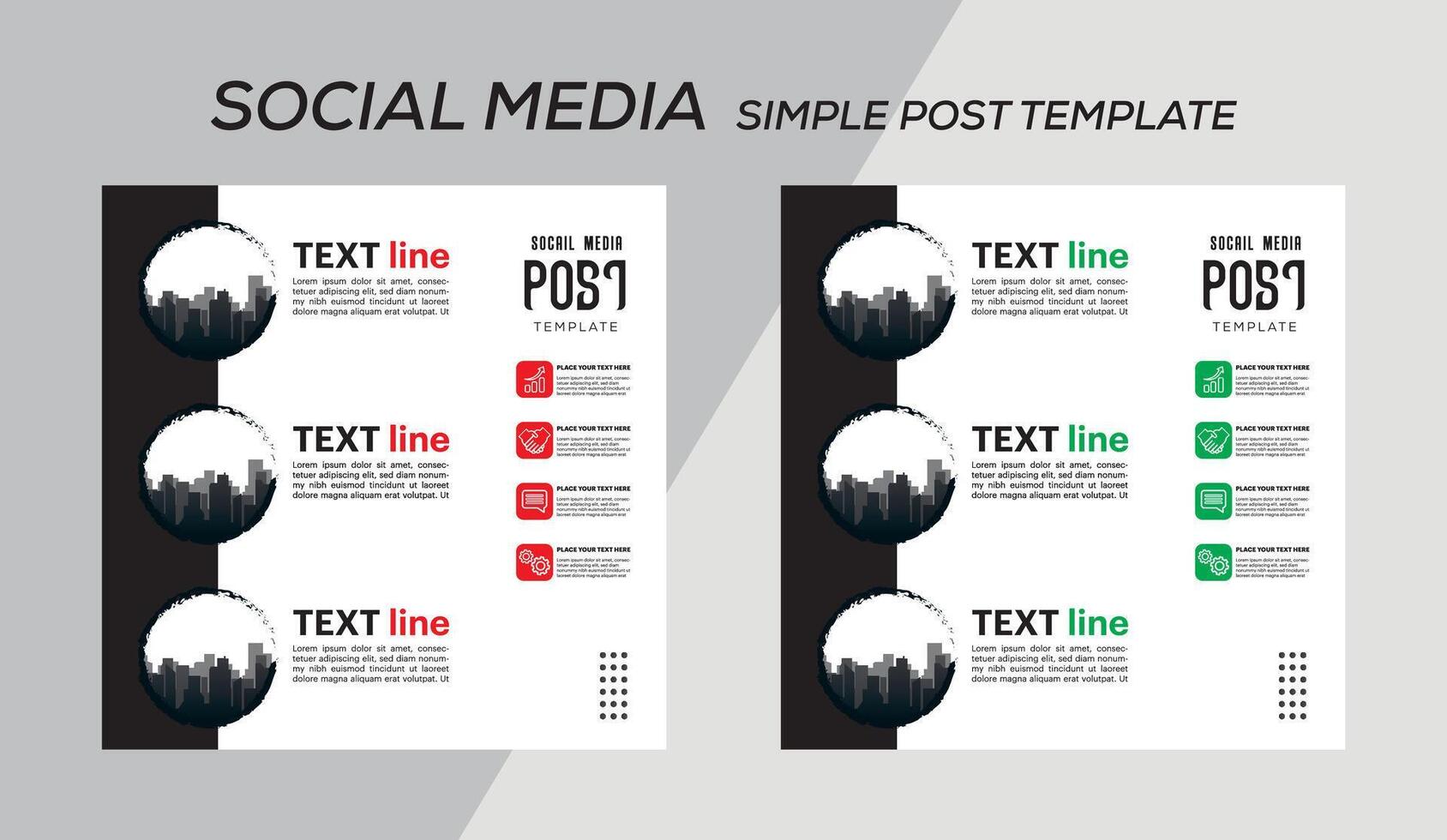 post template design illustration vector