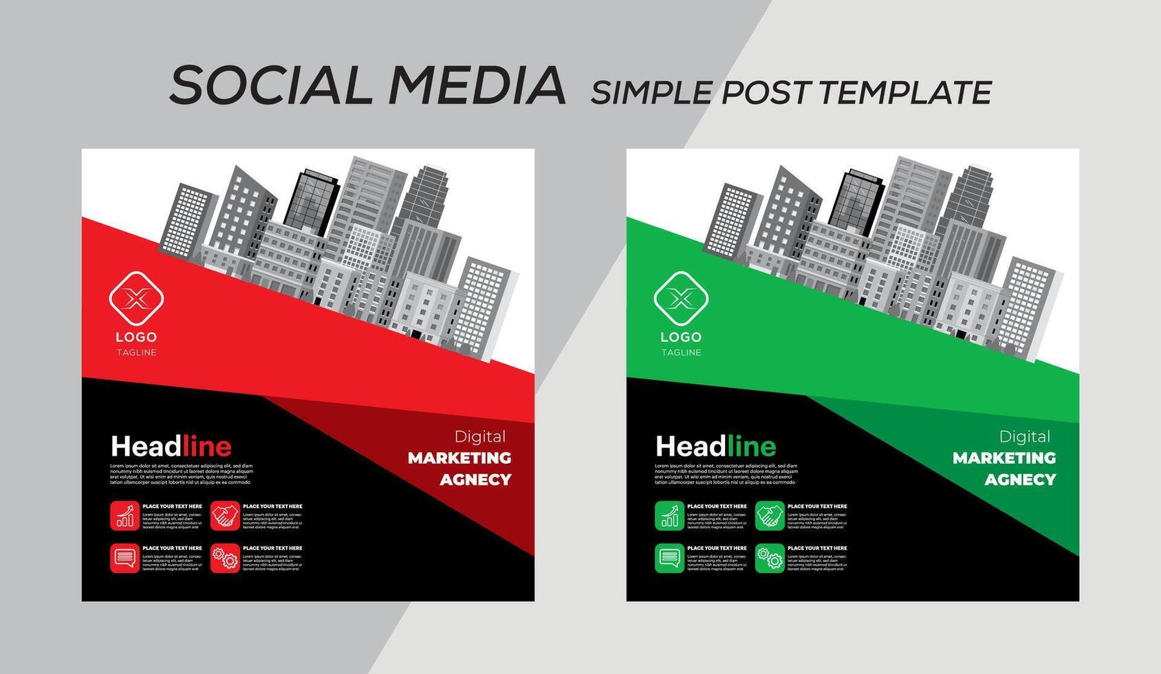 post template design illustration vector
