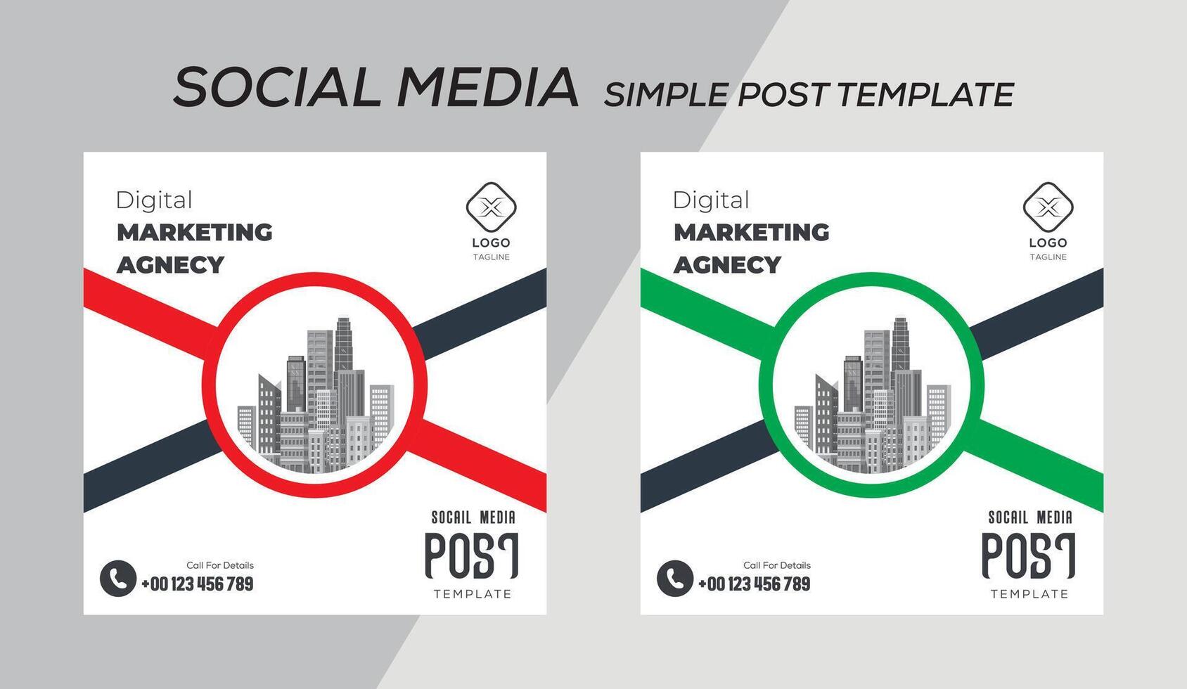 post template design illustration vector