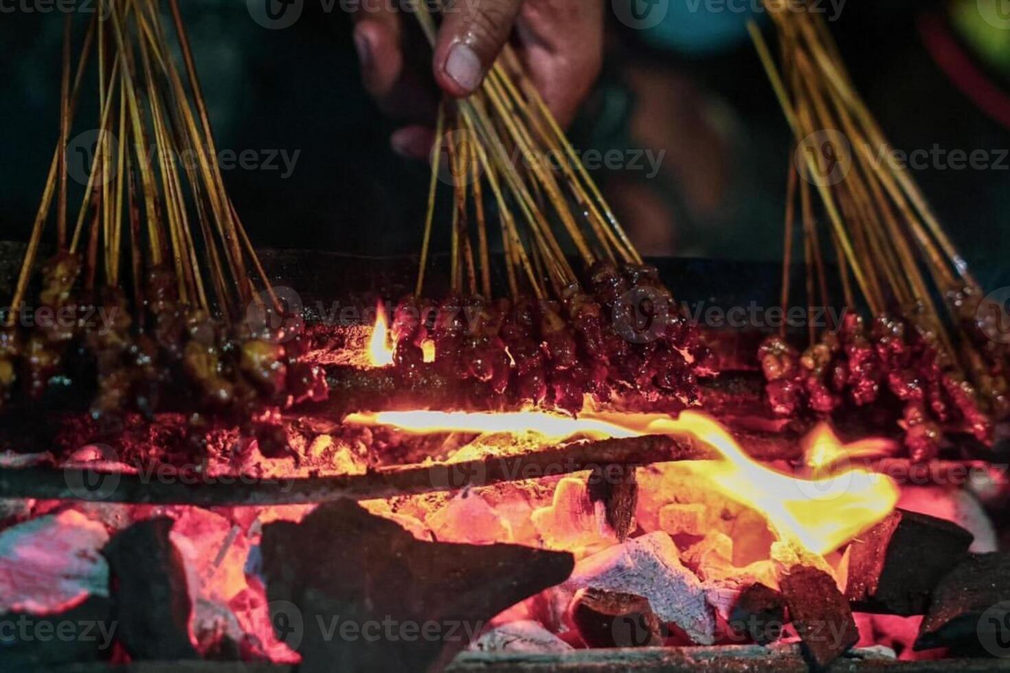 foto de satay comida desde Indonesia