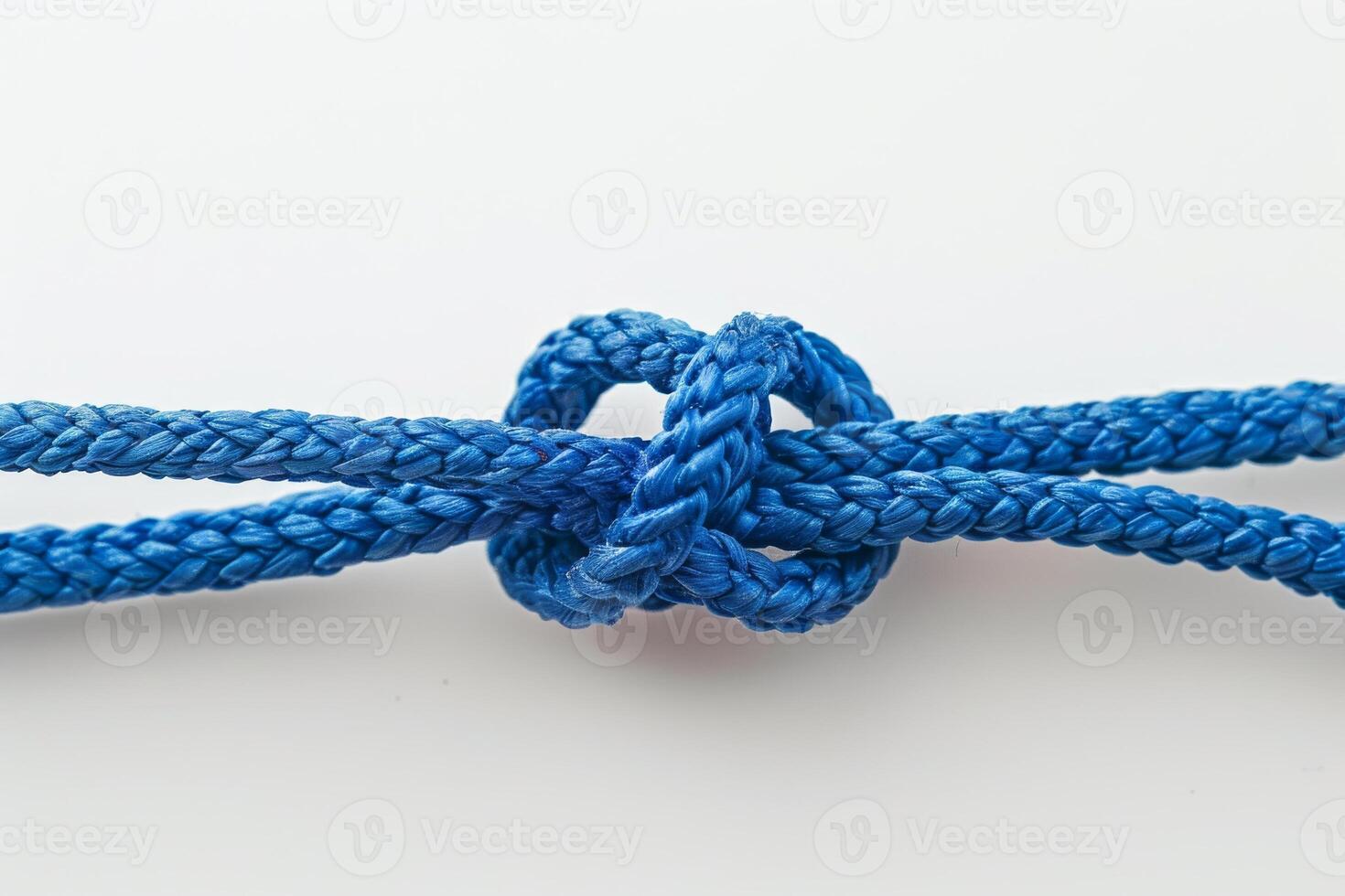 AI generated Shoelace Fragment Isolated on White Background photo