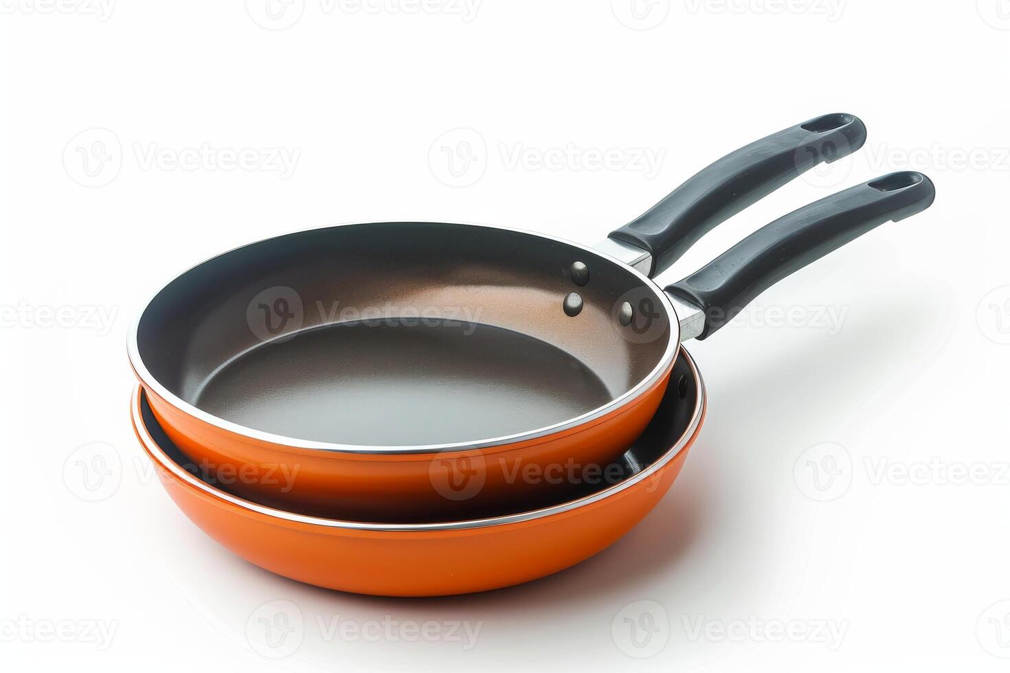AI generated Long-lasting Double-Sided Fry Pan Isolated on White Background photo