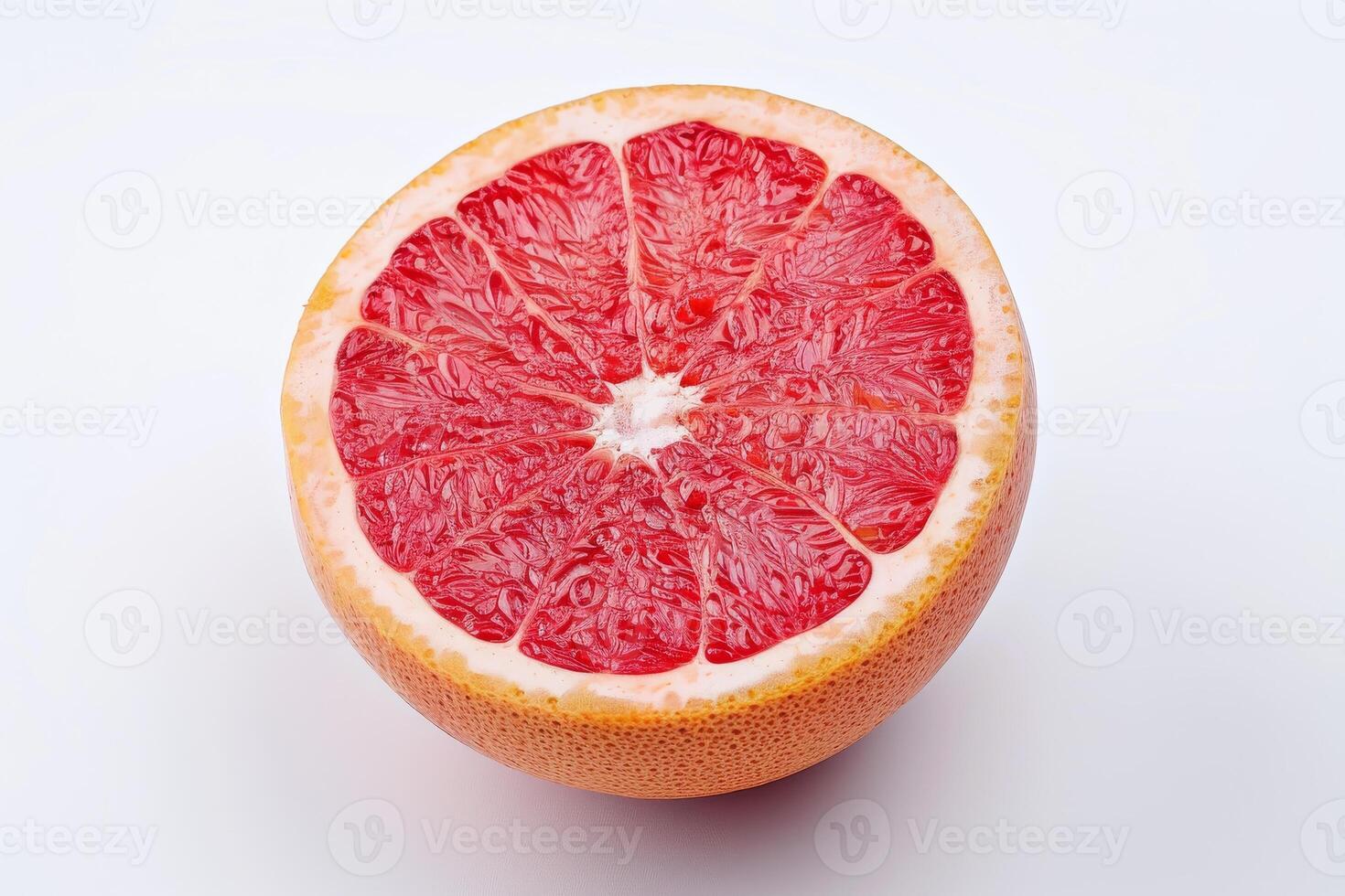 AI generated Citrusy Grapefruit Isolated on White Background photo