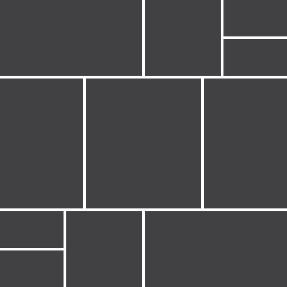 Vector template photo collage