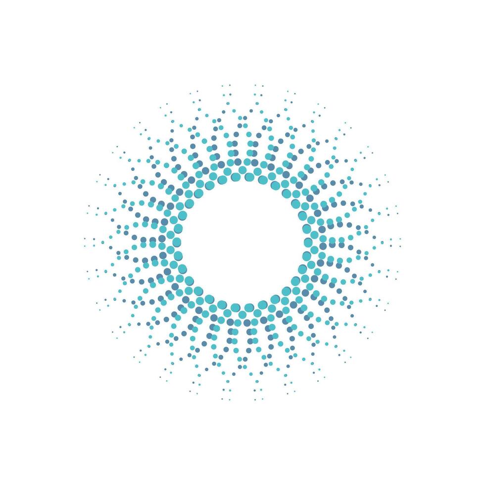 halftone circle dots. vector