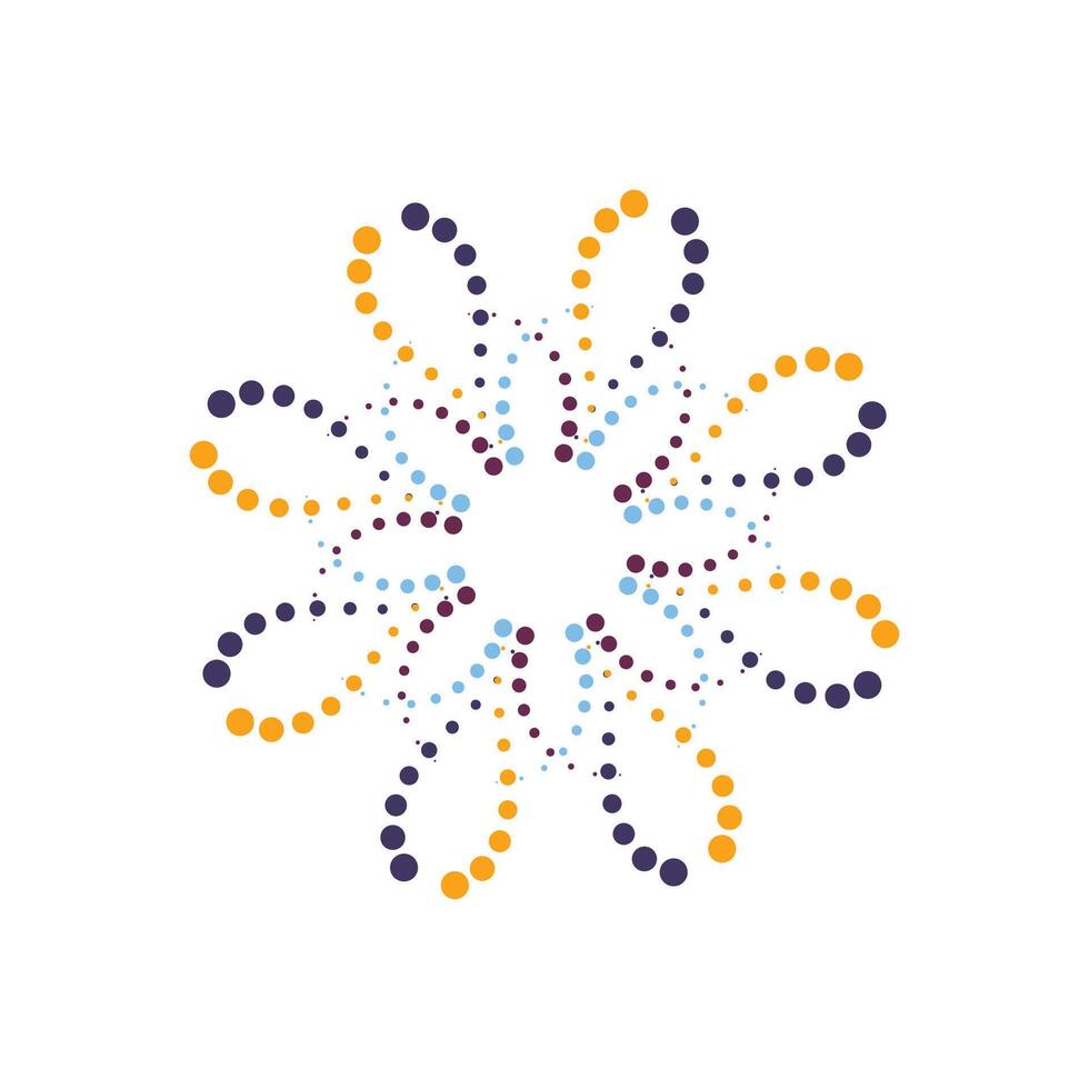 halftone circle dots. vector