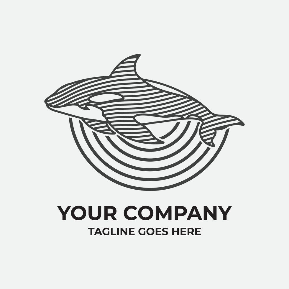 Killer Whale Vector Logo