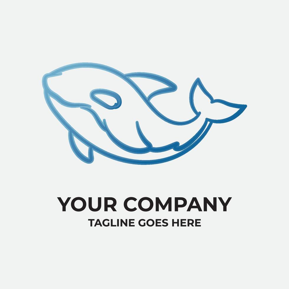 Killer Whale Vector Logo