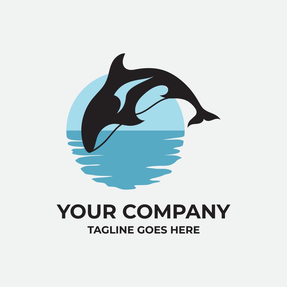 Killer Whale Vector Logo