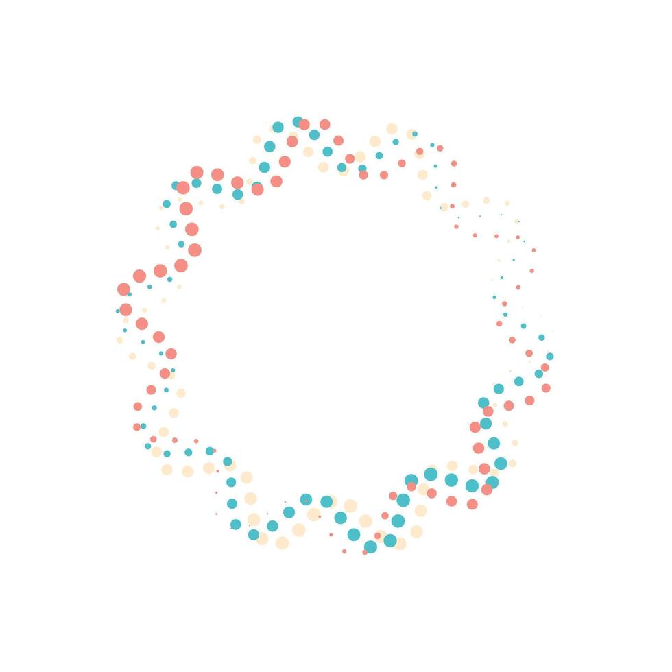 halftone circle dots. vector