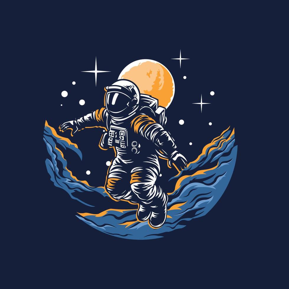astronout vector illustration