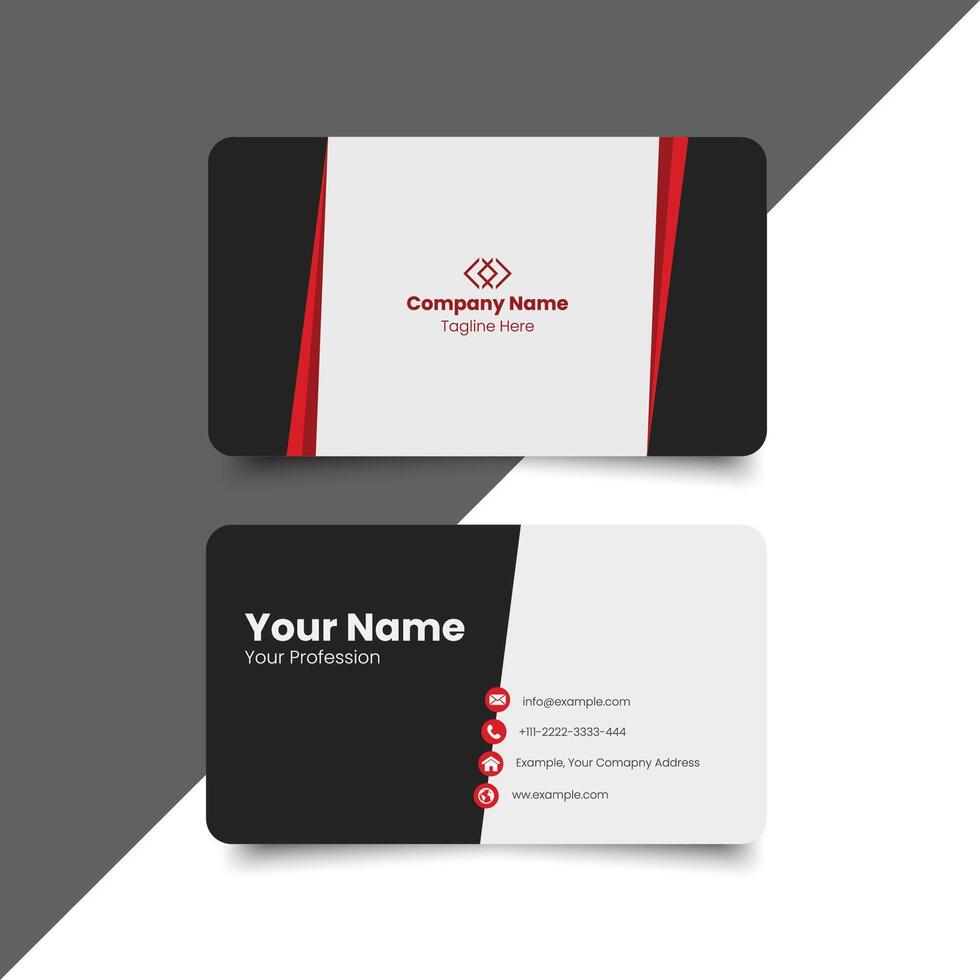 Simple Business Card Layout. creative modern name card and business card. Clean Design. corporate design template, Clean professional business template, visiting card. elegant vector