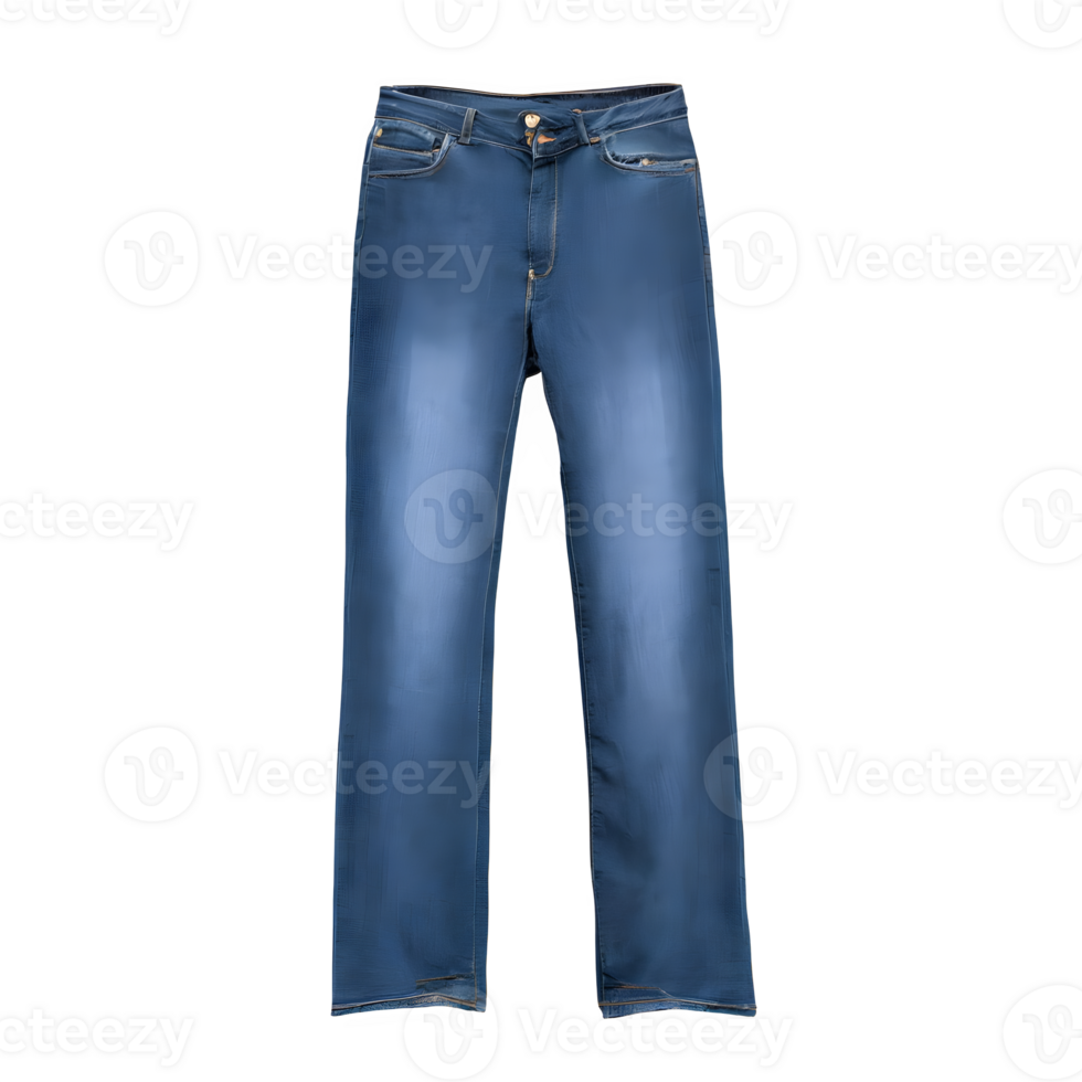 AI generated Blue jeans isolated on transparent background png