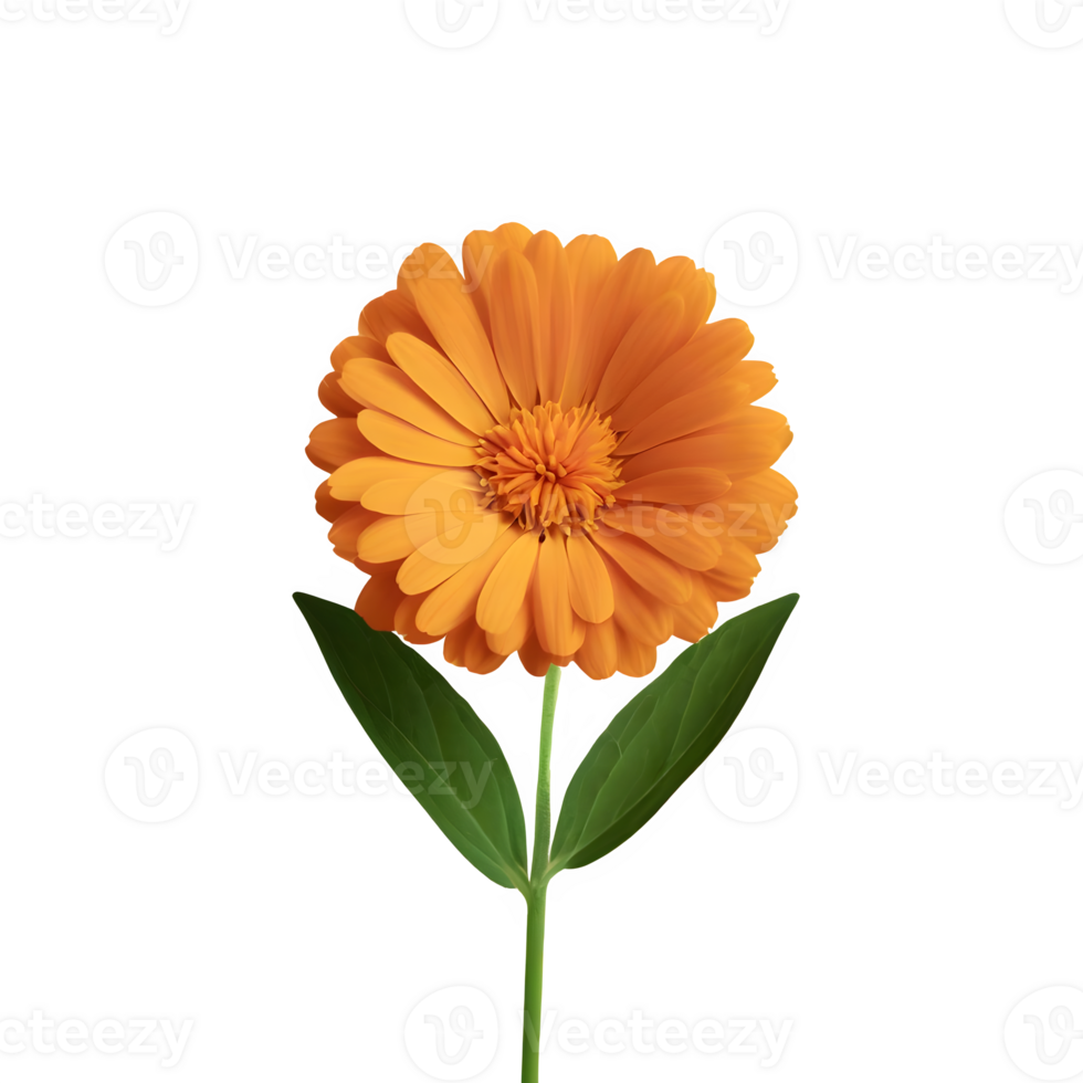 AI generated Calendula isolated on transparent background png